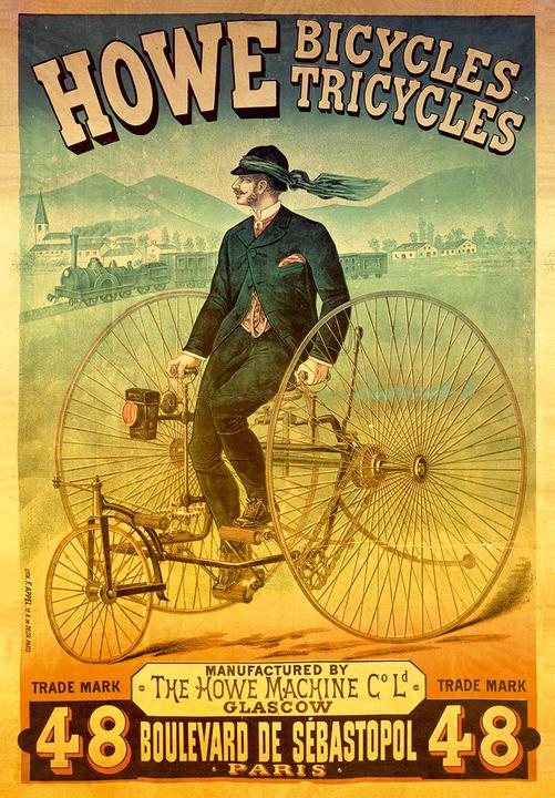 Immagine prodotto D-Toys Puzzle 1000 vecchi manifesti, Fabbrica di biciclette Howe (1000 pezzi)