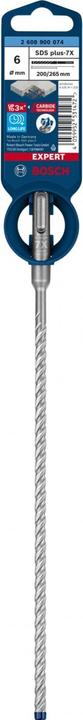 Immagine prodotto Bosch Professional Zubehör Punta per martello EXPERT SDS plus-7X, 6 x 200 x 265 mm (6 millimetri)
