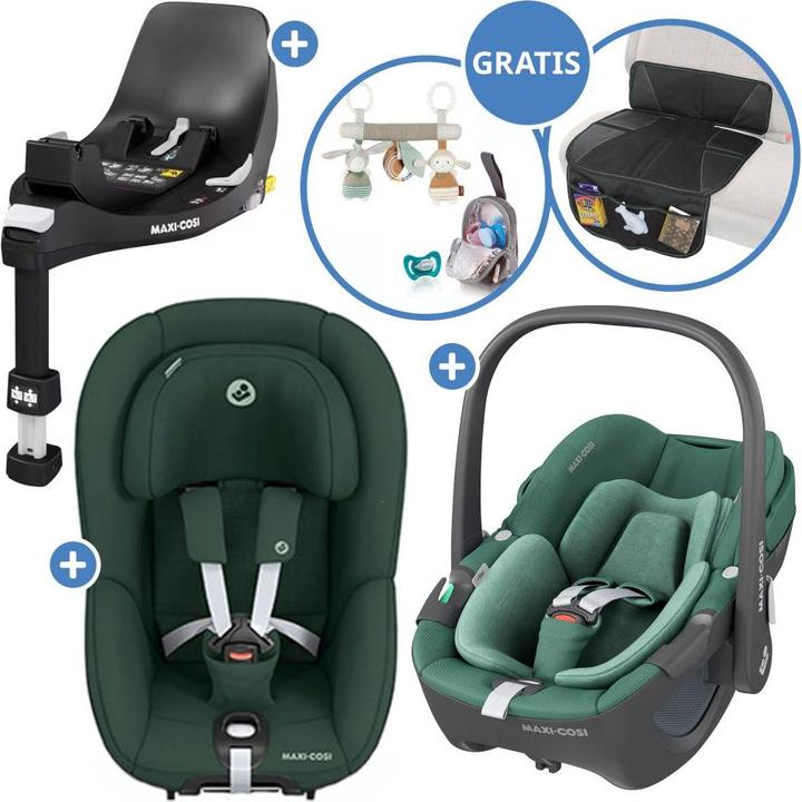 Produktbild Maxi-Cosi Babyschalen 3in1 Babyschale & Reboarder-Set FamilyFix (Reboarder, Babyschale, ECE R129/i-Size Norm)
