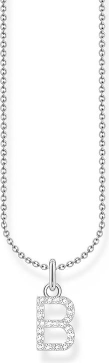 Produktbild Thomas Sabo Kette mit Buchstaben-Anhänger B Silber (925er Silber, 38 - 45 cm)