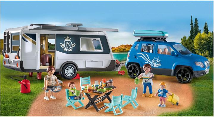 Image du produit Playmobil 71423 Caravane avec voiture (71423, Playmobil Family Fun)