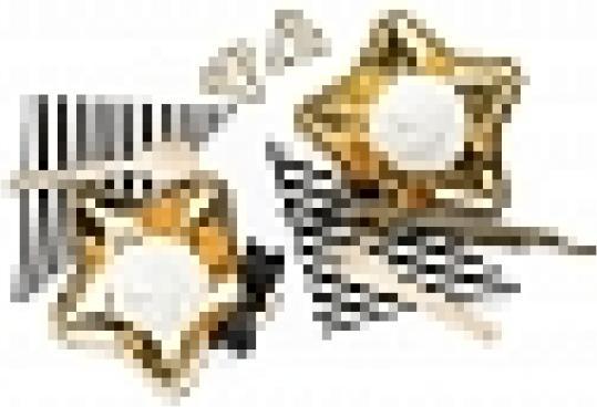 Immagine prodotto Partydeco Posate in legno con motivi neri (18 x)
