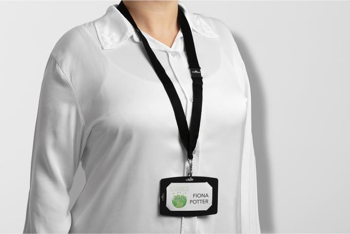 Actual product image Durable Name badge made from recycled paper