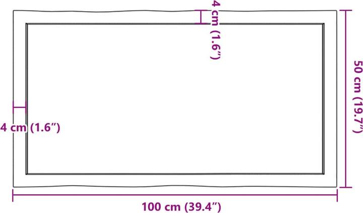 Produktbild VidaXL Nili (100 x 50 x 6 cm)