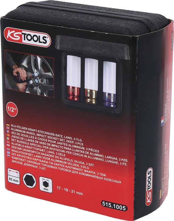 Image du produit KS Tools Jeu de douilles électriques (1/2")