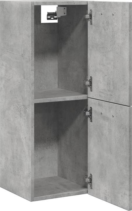 Image du produit VidaXL Armoire suspendue de salle de bains Armoire murale de salle de bains Gris béton (30 x 30 x 80 cm)