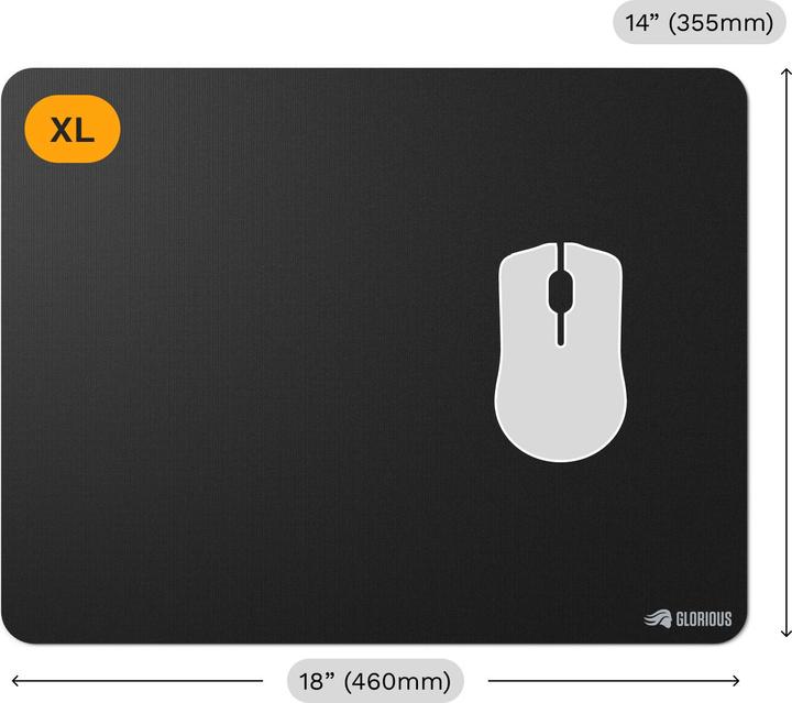 Immagine prodotto Glorious Mouse Pad 2 XL - Edgeless - Black (XL)