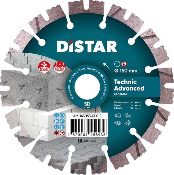 Produktbild Distar TECHNIC ADVANCED DIAMANTTRENNSCHEIBE 150 x 2 3/1 5 x 11 x 22 23