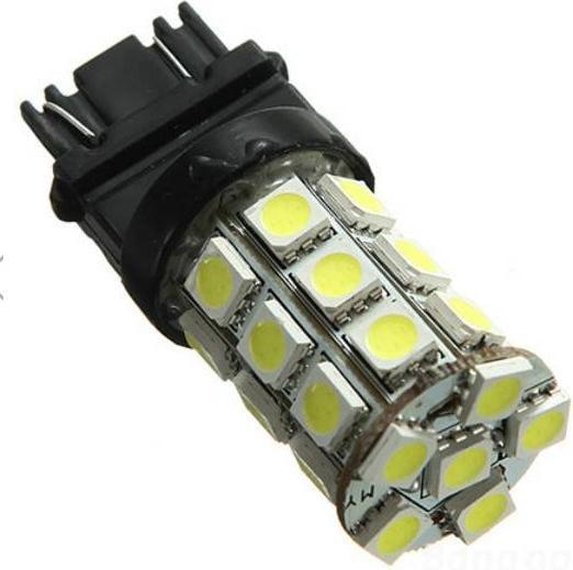 Actual product image Hermex 1x T25 P27W 3156 27 SMD LED ERROR FREE CANBUS OBC - XENON White