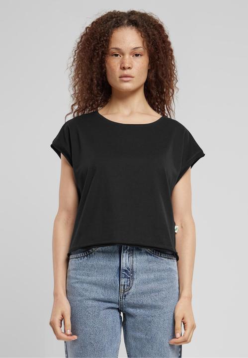 Produktbild Urban Classics Ladies Organic Open Edge Tee - 126809 (5XL)