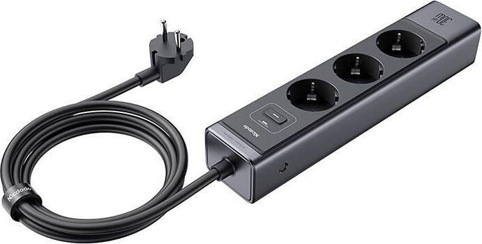 Produktbild Mcdodo GaN 6-in-1 power strip CH-0620, 30W (6 x, USB-C, USB-A, 1.50 m)