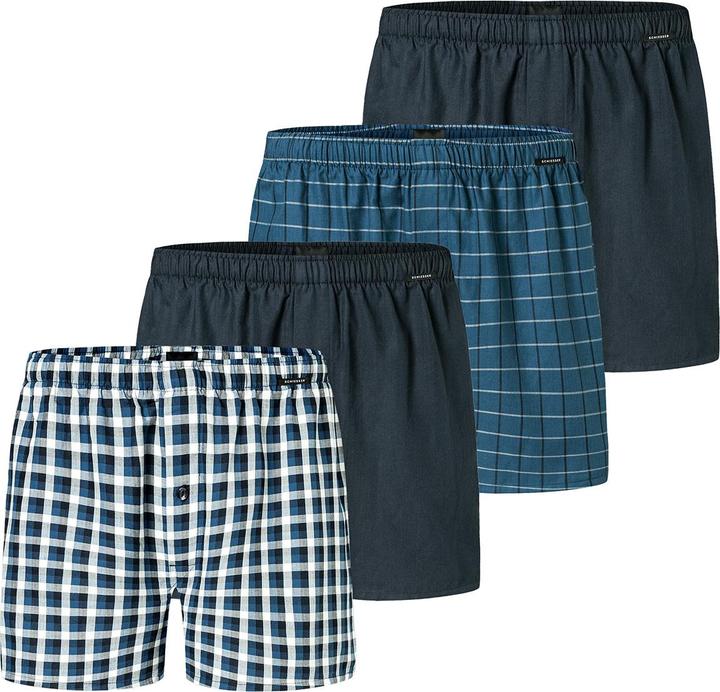 Produktbild Schiesser 4er Pack Web Boxershorts (6, L, 4er Pack)