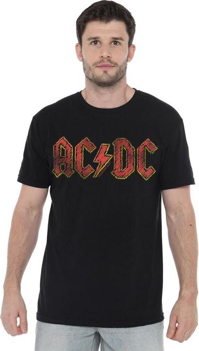 Actual product image AC/DC Mens Hand Drawn Logo T-Shirt (4XL)