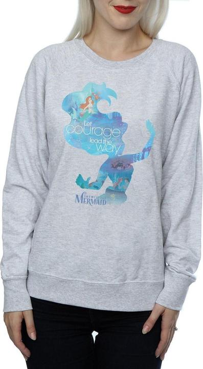 Actual product image Disney Princess Womens/Ladies Ariel Filled Silhouette Sweatshirt (XXL)