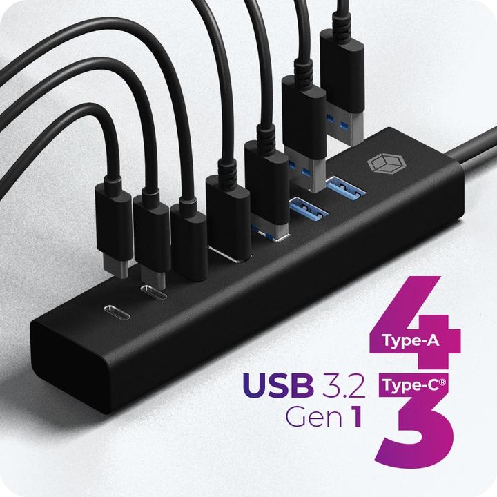 Produktbild Icy Box IB-HUB1737-C3 (USB-C, 7 Ports)