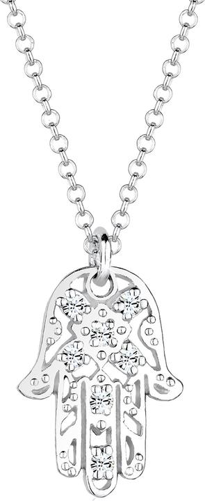 Elli Hamsa Hand (925er Sterling Silber, Glaskristall)