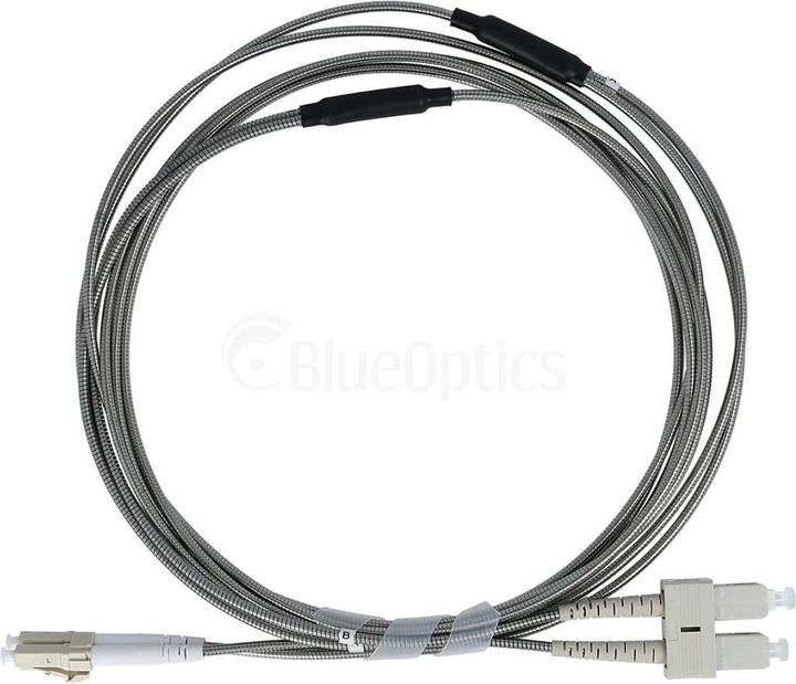 Image du produit BlueOptics Câble patch fibre optique duplex armé acier LC-SC monomode G.657.A1 50 mètres (50 m)