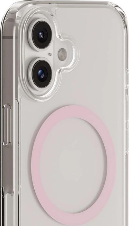 Actual product image Holdit MagSafe Case iPhone 16 Pink/Transparent (Apple iPhone 16)