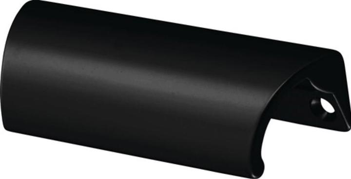 Actual product image Hermeta Furniture handle black anodised 78 mm