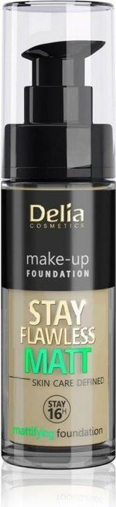 Produktbild Delia Cosmetics Cosmetics Stay Flawless Mattifying Foundation 16H No. 406 Cookie 30ml