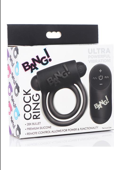 Image du produit XR Brands Bague et balle en silicone avec télécommande (7.70 cm)