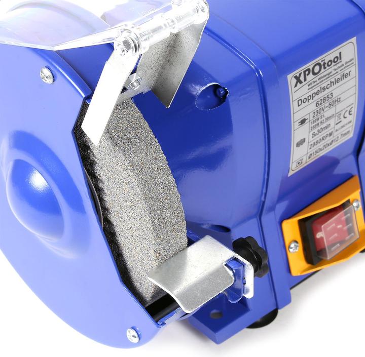Immagine prodotto Wiltec Smerigliatrice doppia 250W Ø150mm Smerigliatrice Smerigliatrice Blocco di smerigliatura (Tritacarne da banco, 250 W)