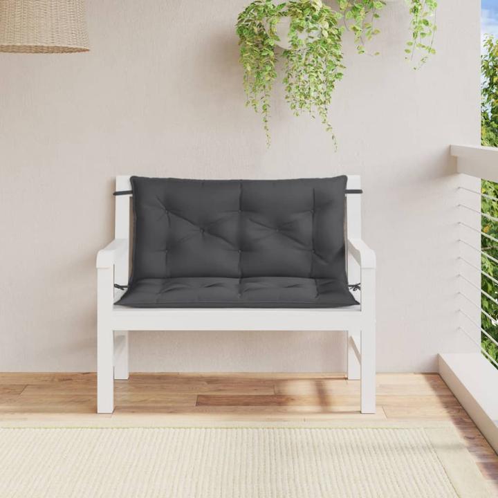 Image du produit VidaXL Coussins de banc de jardin 2 pcs. tissu (100 x 50 x 7 cm)