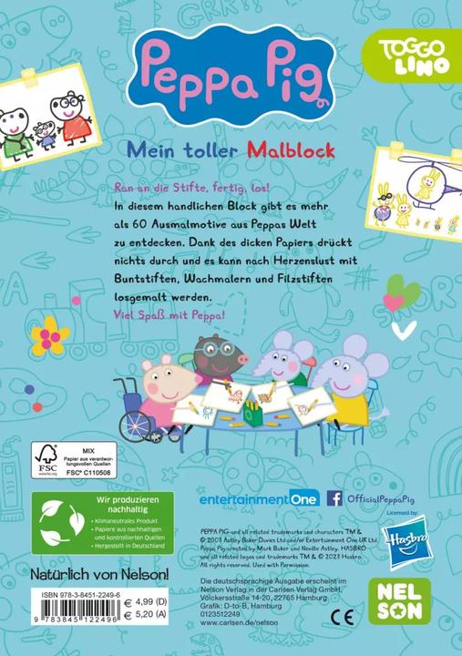 Actual product image Peppa: My great colouring block