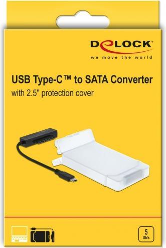 Actual product image Delock USB Type-C to SATA Converter with 2.5" Protection Cover (2.5")