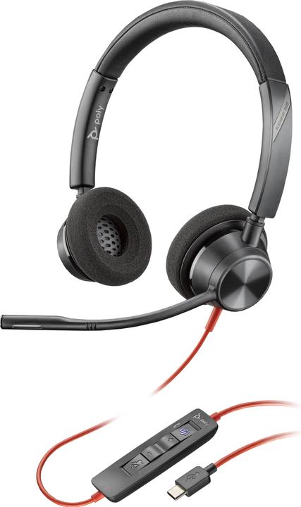 Actual product image Poly HP Blackwire 3320-M Microsoft Teams Certified USB-C Headset, 207 g (Cable, USB-C)