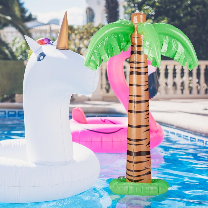 Actual product image Relaxdays 3x inflatable palm tree