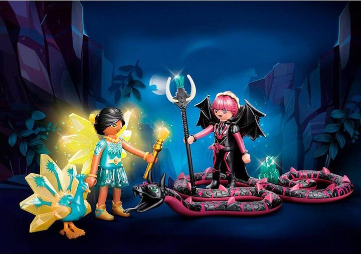 Actual product image Playmobil Crystal Fairy and Bat Fairy with soul animals (70803, Playmobil Ayuma)