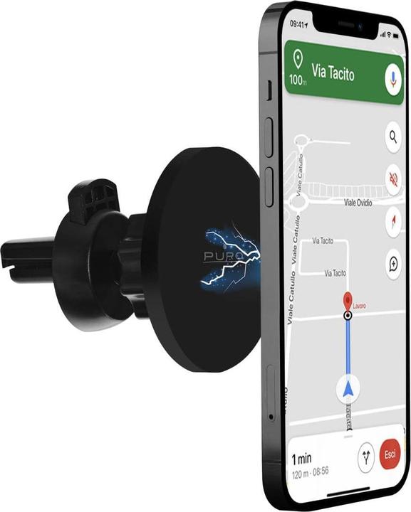 Actual product image Puro Magnetic MagSafe Car Holder 360° for iPhone 12 and iPhone 13