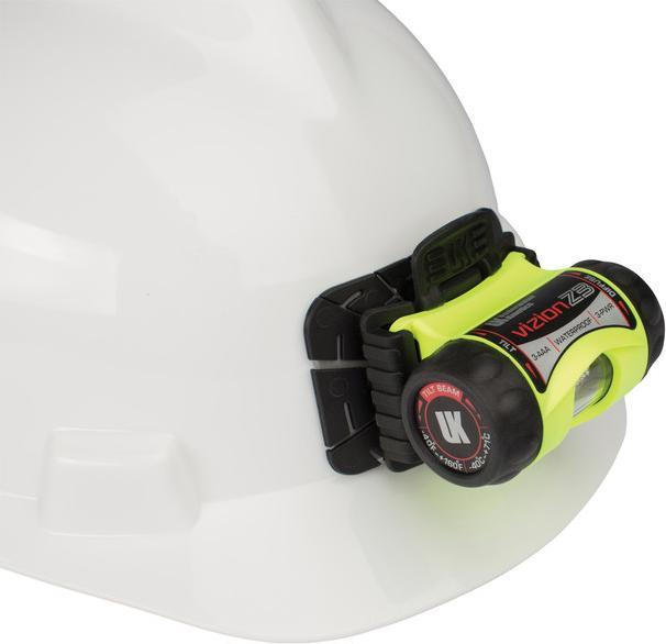 Actual product image UK Adhesive helmet holder for Vizion headlamp