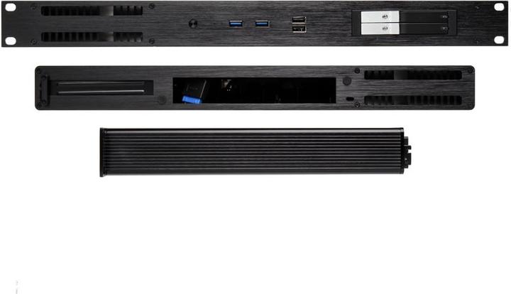 Actual product image Akasa Galileo TU1 Thin-Mini-ITX 1U Case, OEM (Thin Mini ITX)