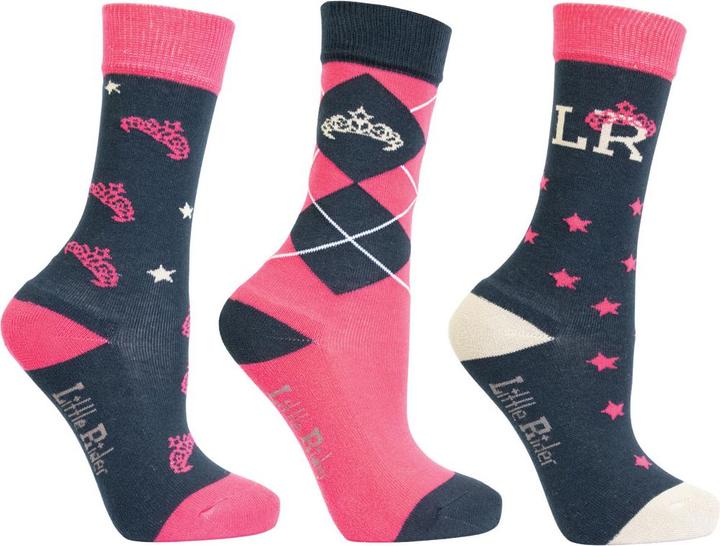 Produktbild Hy Equestrian Sasha Socken Mädchen (3Erpack) (3er Pack, 152)