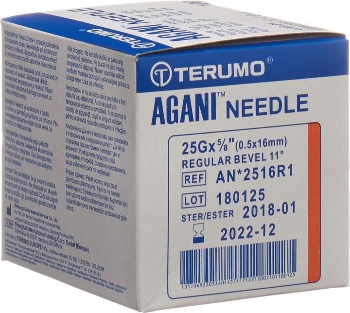 Immagine prodotto Terumo Agani Cannula monouso 25G 0,5x16mm arancione (100 pz)