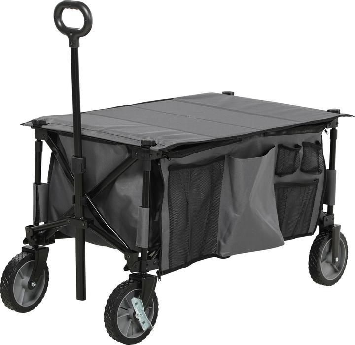 Outsunny Bollerwagen mit Seitentaschen