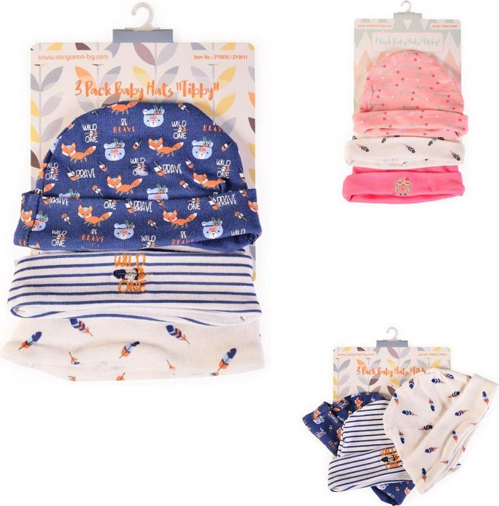 Cangaroo Babymütze Tibby 3er-Set 46 cm (46)