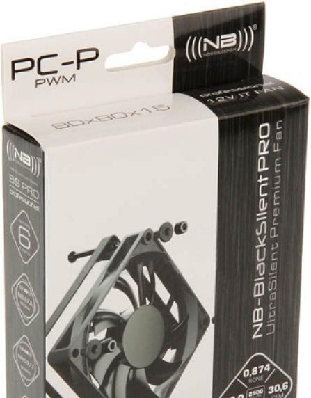 Actual product image Noiseblocker BlackSilent PRO (80 mm, 1 x)