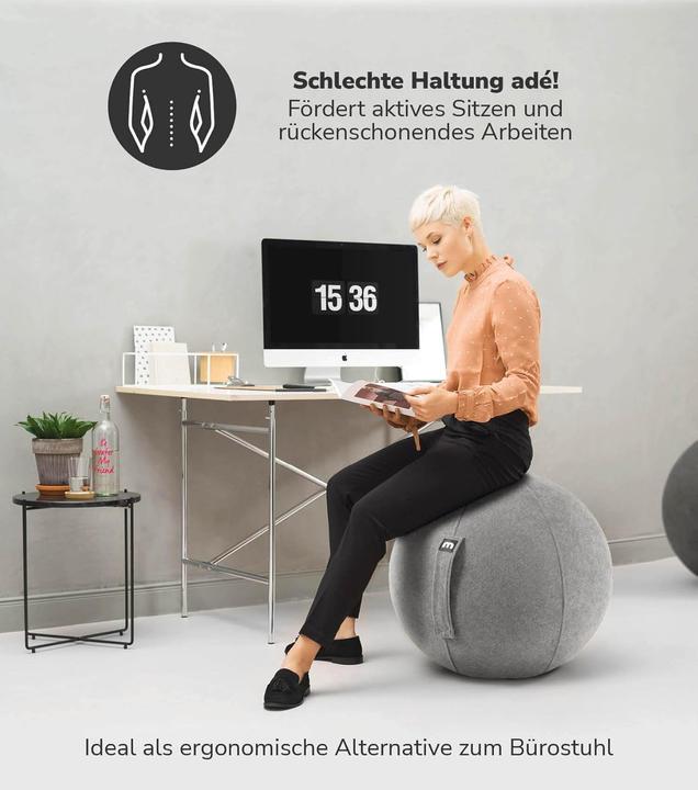 Produktbild Mokebo Ergonomischer Sitzball für Büro & Schwangerschaft (65 cm)