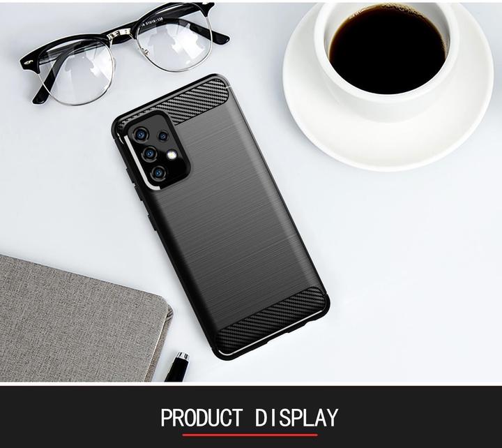 Image du produit Cadorabo TPU Ultra Slim carbon edelstahl Combi Cover (Samsung Galaxy A72 5G)