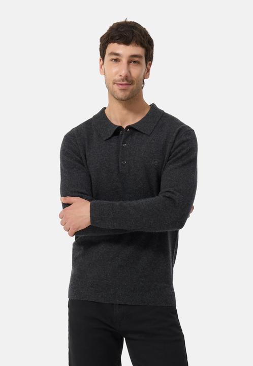 Cash-Mere Kaschmir Poloshirt Langarm