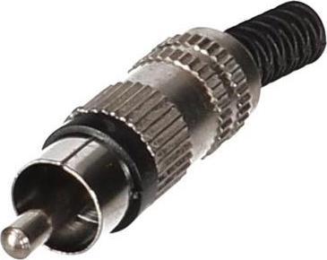 Velleman Male Rca Plug Nickel Black