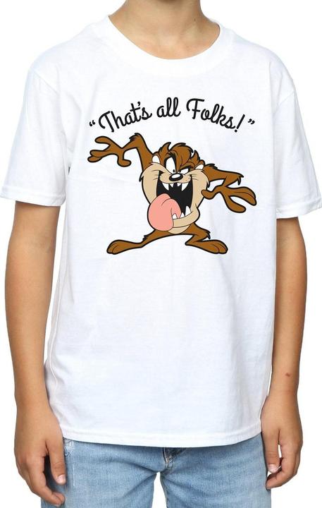 Immagine prodotto Looney Tunes Taz That's All Folks Maglietta Ragazzi (140, 146)