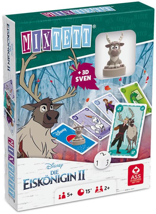 Immagine prodotto ASS Altenburg 22522247 - Mixtett: Disney Fozen 2 - Gioco di carte + figura di Sven, per 2 giocatori, a partire da (Tedesco)