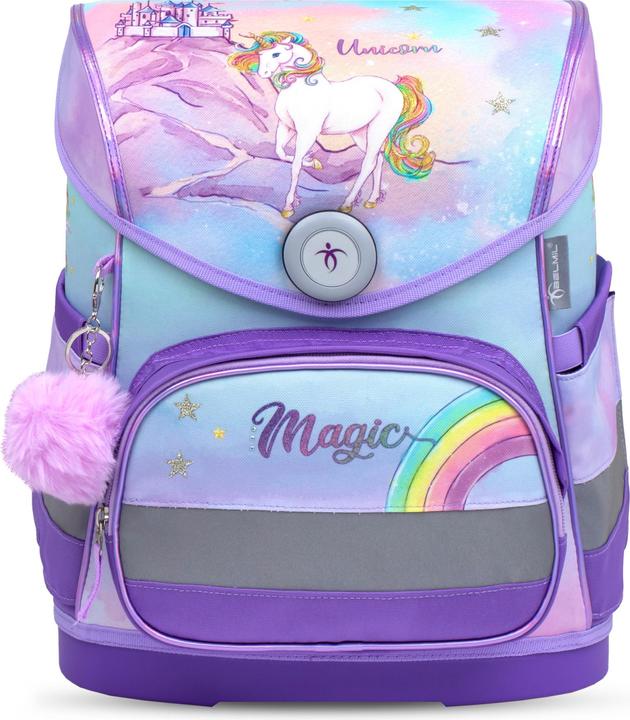 Actual product image Belmil COMPACT Schulrucksack-Set Rainbow Unicorn Magic (19 l)