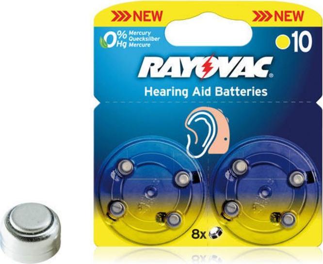 Image du produit Rayovac 10 (8 pcs, A10, 105 mAh)