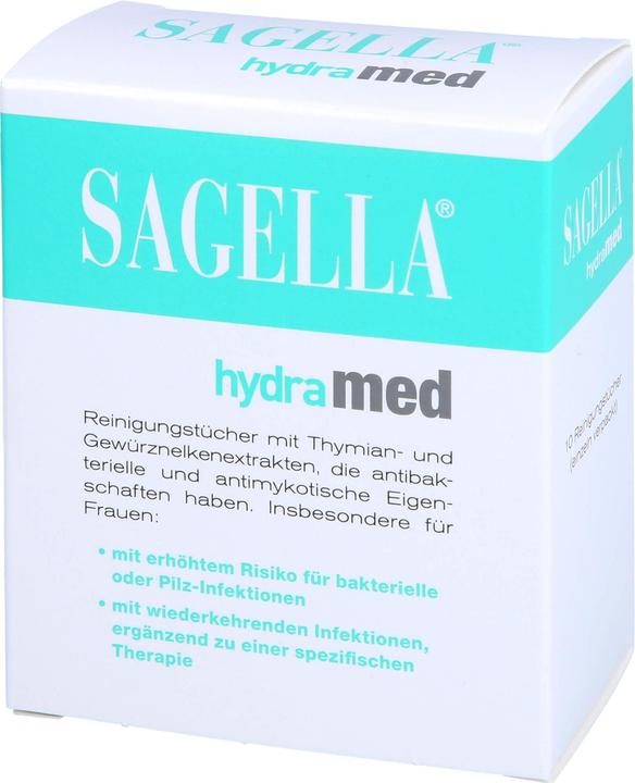 Produktbild Sagella hydramed, 10 St TUE (Intimtücher)