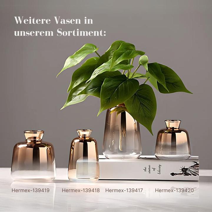 Immagine prodotto Hermex Dekovase Glasvase Tischvase Blumenvase Designvase (1 x)